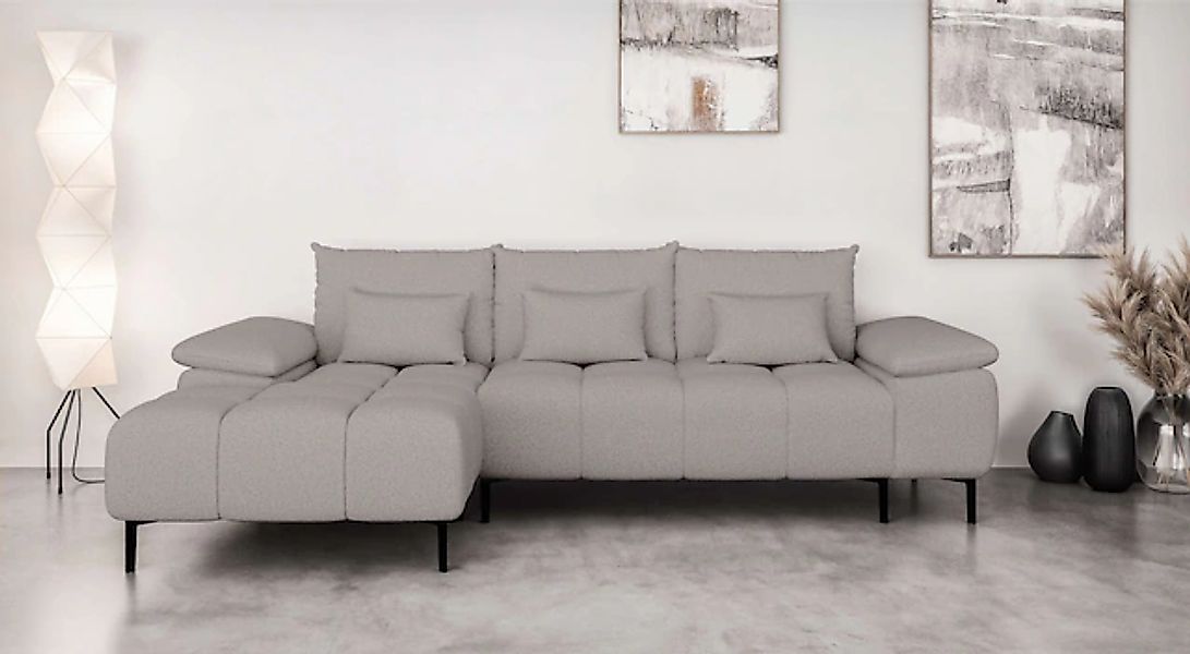 INOSIGN Ecksofa »DROMARA Schlafsofa mit Bettkasten, Maße: B/T/H 277/141/91 günstig online kaufen