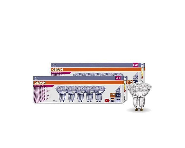 Osram LED-Leuchtmittel Osram 10x LED DIMMBAR PAR16 3,4W=35W GU10 Strahler 2 günstig online kaufen