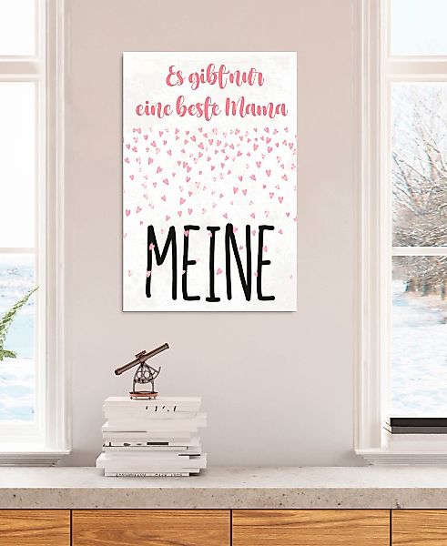 queence Metallbild "Beste Mama", Schriftzüge, (1 St.), Stahlschilder günstig online kaufen