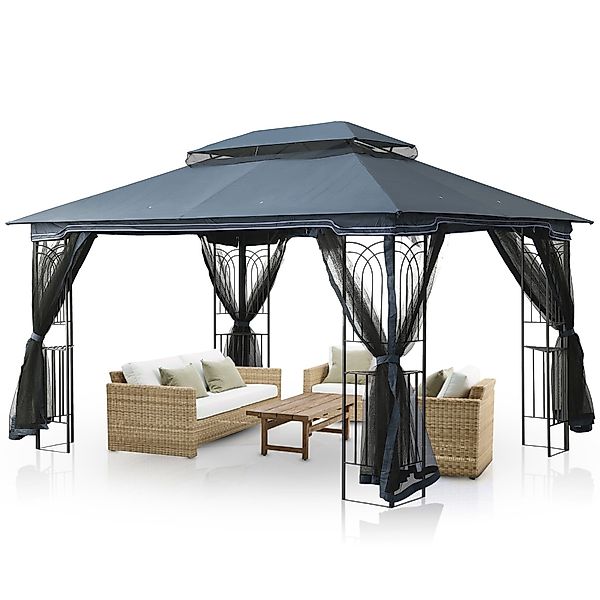 ELYFLAIR Pavillon ELYFLAIR® Gartenpavillon 4x3m wasserdicht günstig online kaufen