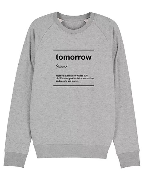 Herren Sweatshirt Aus Bio-baumwolle "Tomorrow" günstig online kaufen