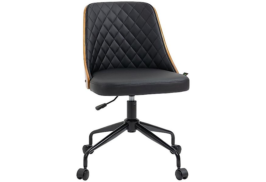 Vinsetto Bürostuhl Höhenverstellbarer Schreibtischstuhl mit Rollen (Drehstu günstig online kaufen