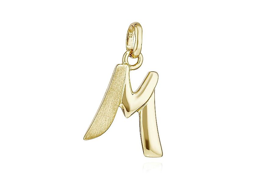NKlaus Kettenanhänger Kettenanhänger Buchstabe M 333 Gelb Gold 8 Kt teilmat günstig online kaufen