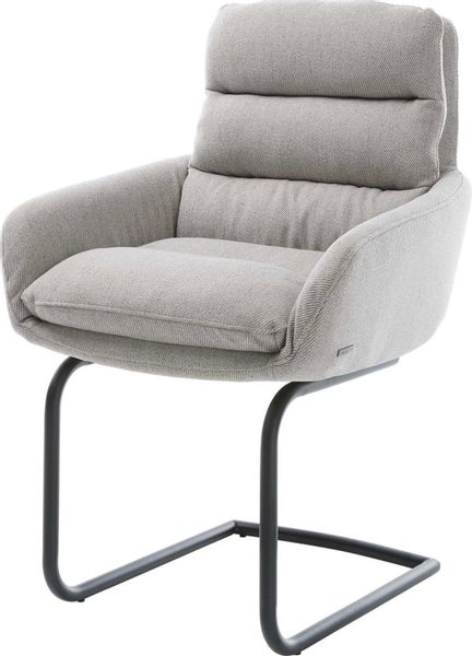 DELIFE Polsterstuhl Abelia-Flex, mit Armlehnen Freischwinger günstig online kaufen