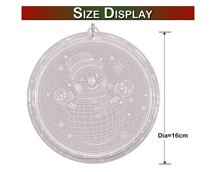 Qualra Beleuchtetes Fensterbild LED Weihnachtsdeko Fensterbeleuchte Hängend günstig online kaufen