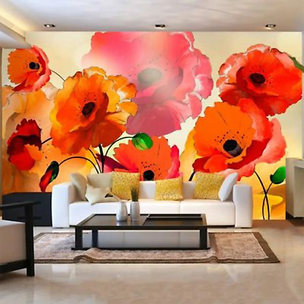 artgeist Fototapete Velvet poppies mehrfarbig Gr. 450 x 280 günstig online kaufen