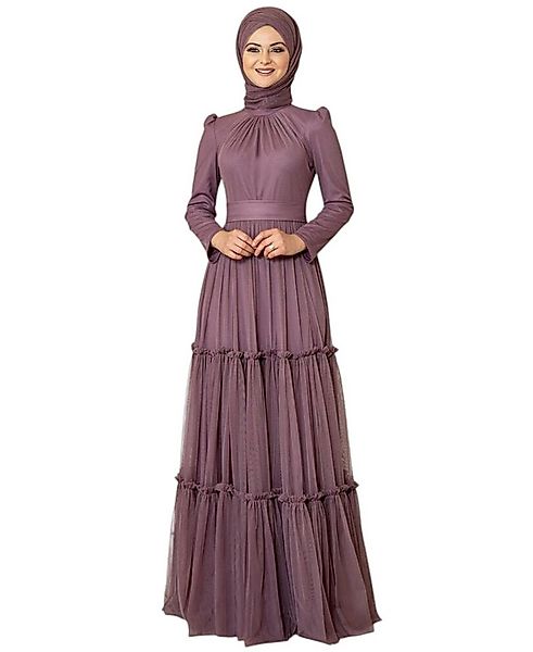 Modavitrini Abendkleid Tüllkleid mit Rüschenrock Hijab Kleid Abiye Abaya Ma günstig online kaufen