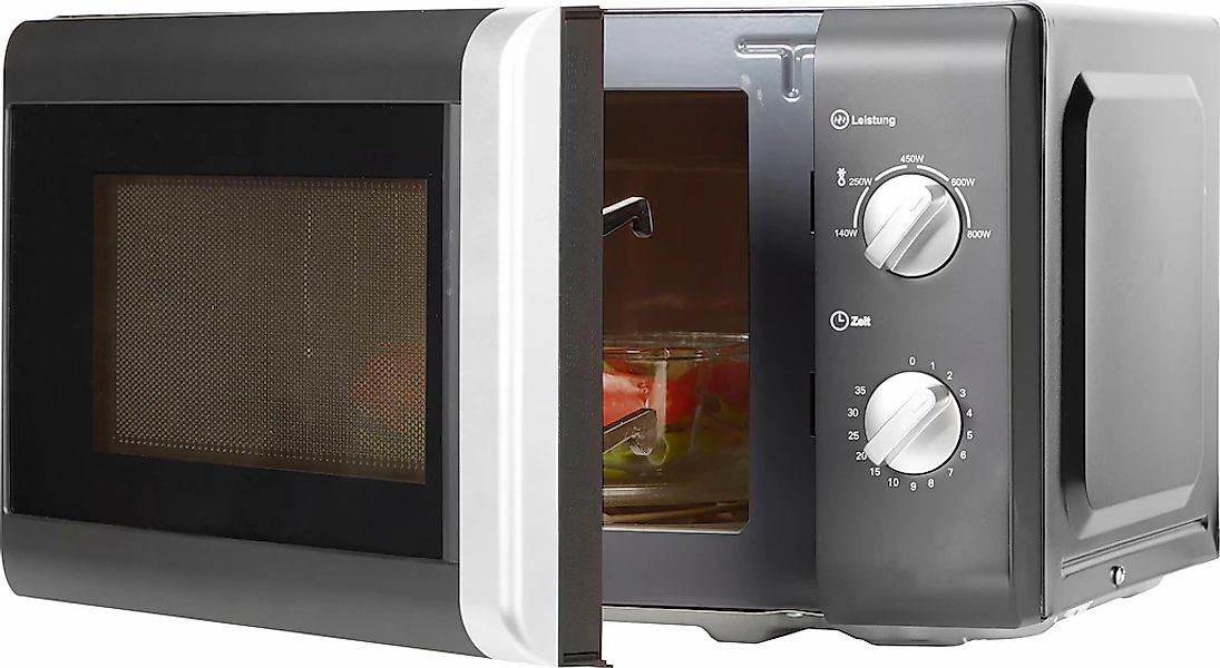 Privileg Mikrowelle "148438" Mikrowelle 800 W mit 5 Leistungsstufen, silber günstig online kaufen