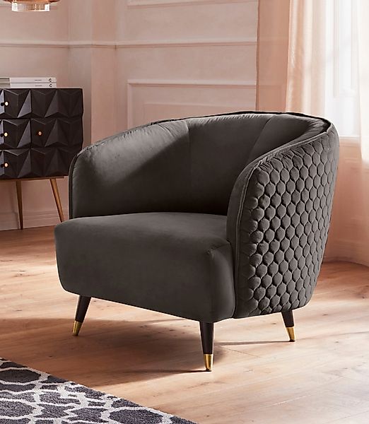 Home affaire Sessel "Oradea Cocktailsessel", mit eleganter Steppung auf Rüc günstig online kaufen