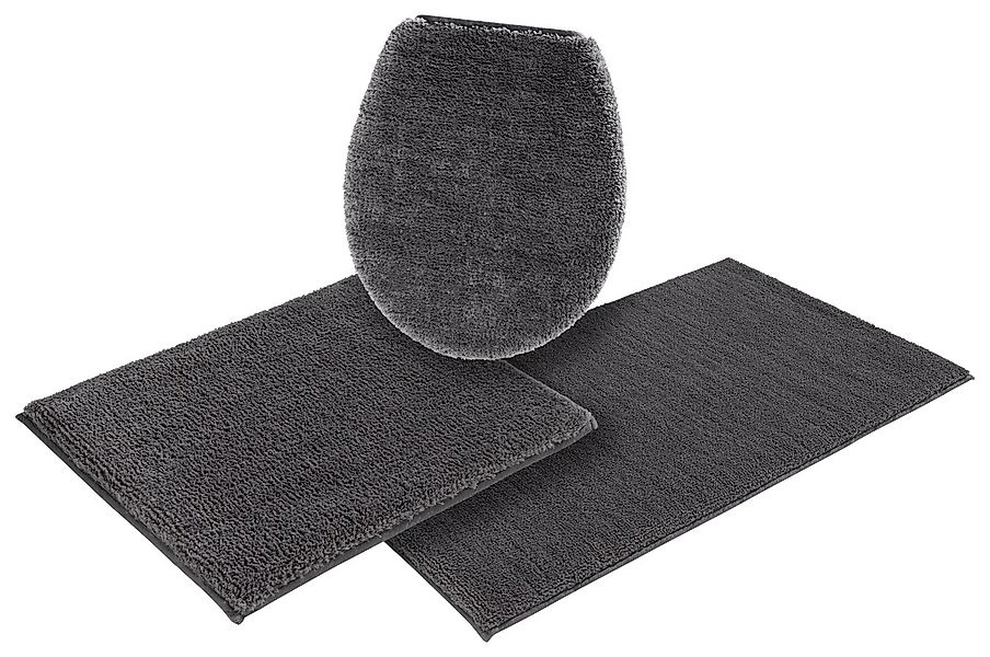 my home Badematte "Vanessa, Badvorleger, Badezimmer Teppich" Höhe 10 mm rut günstig online kaufen