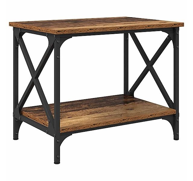 vidaXL Couchtisch Beistelltisch Altholz 55 x 38 x 45 cm Holzwerkstoff (1-St günstig online kaufen