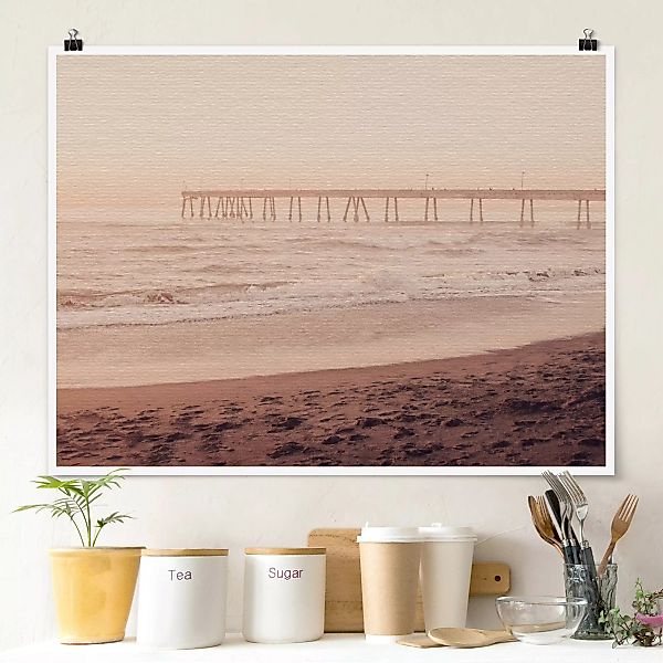 Poster Kalifornien Halbmond Küste günstig online kaufen