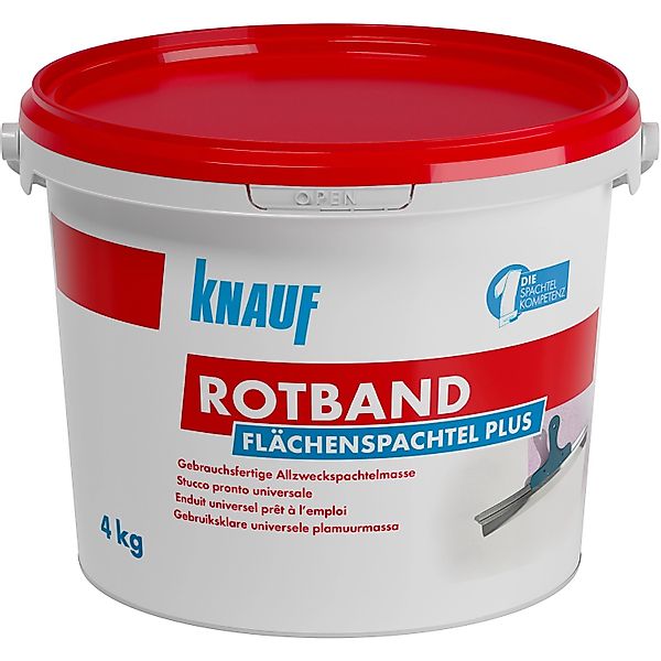 KNAUF Spachtelmasse Knauf Rotband Flächenspachtel Plus 4 kg günstig online kaufen