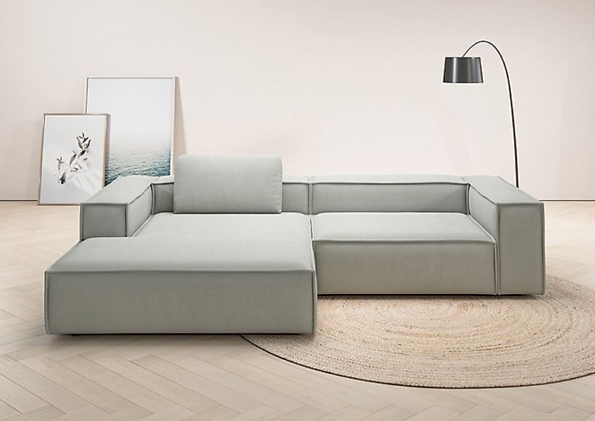 Home affaire Ecksofa »Watertown, modernes XXL L-Form, 306 cm breit« Großzüg günstig online kaufen