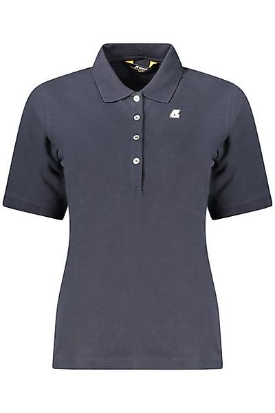 K-Way Poloshirt Elegantes Damen Kurzarm-Poloshirt Blau mit Logo & günstig online kaufen