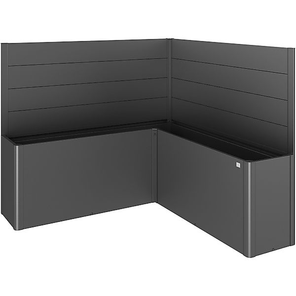 Biohort Sichtschutz Belvedere L-Form 2 Stk. o. Acrylglas Gr. L200 Dunkelgr. günstig online kaufen