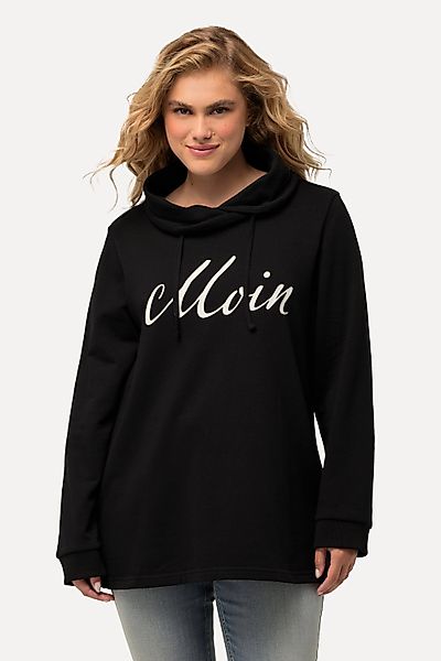 Ulla Popken Sweatshirt Sweatshirt Moin Stehkragen günstig online kaufen