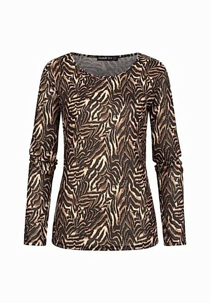 CLOUD 5IVE Longsleeve CLOUD 5IVE Langarm Shirt Longsleeve mit Animal Print günstig online kaufen