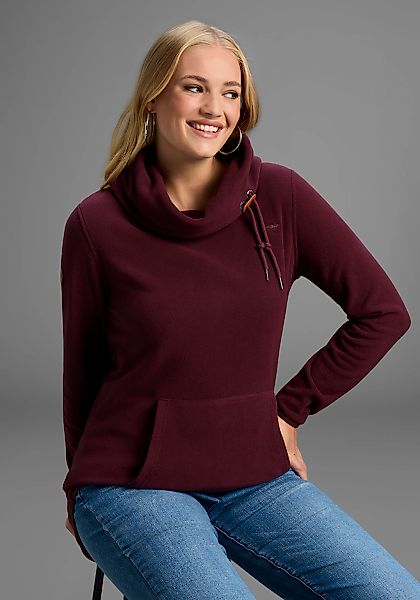 KangaROOS Fleecepullover, hochschließender Kragen mit regulierbarer Weite, günstig online kaufen