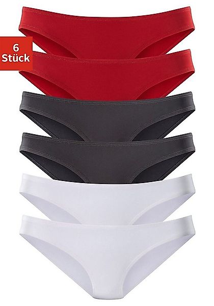 vivance active Bikinislip (6er-Pack) aus weicher Microfaser günstig online kaufen