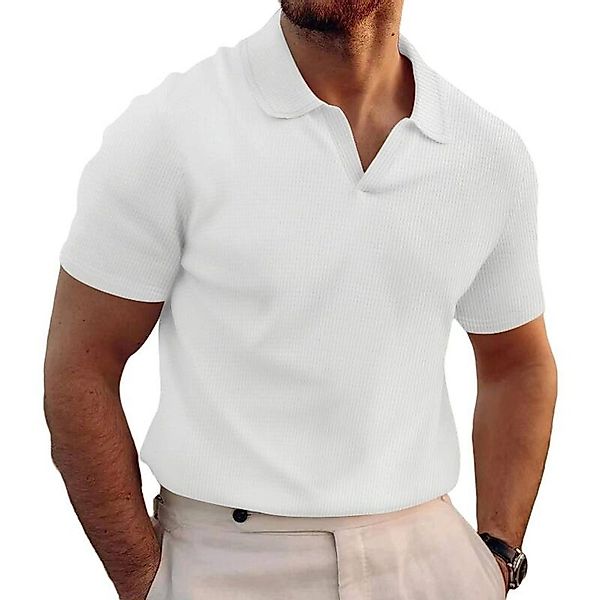 YRIIOMO Kurzarmshirt Herren Poloshirt mit bequemem günstig online kaufen