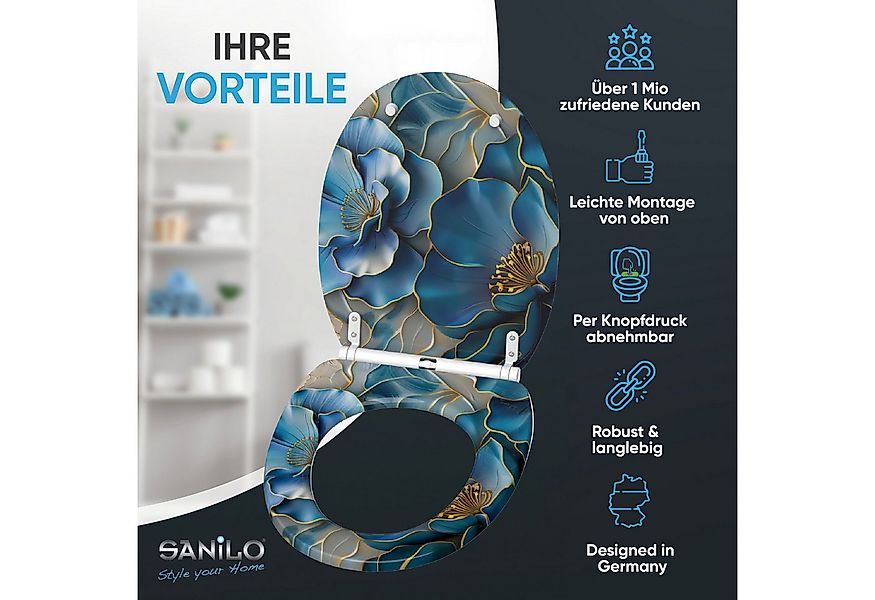 Sanilo WC-Sitz mit Absenkautomatik & Top Fix in vielen Designs, hochwertig, günstig online kaufen
