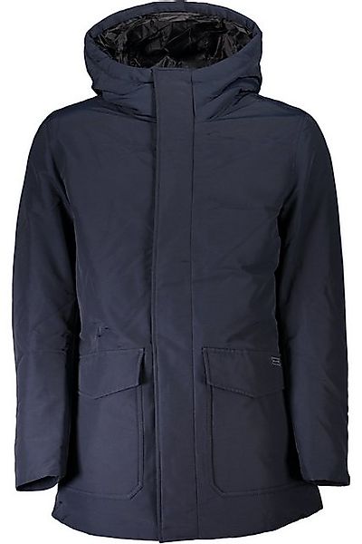 WOOLRICH Outdoorjacke Herrenjacke blau: Lange, warme Jacke mit Kapuze & Tas günstig online kaufen