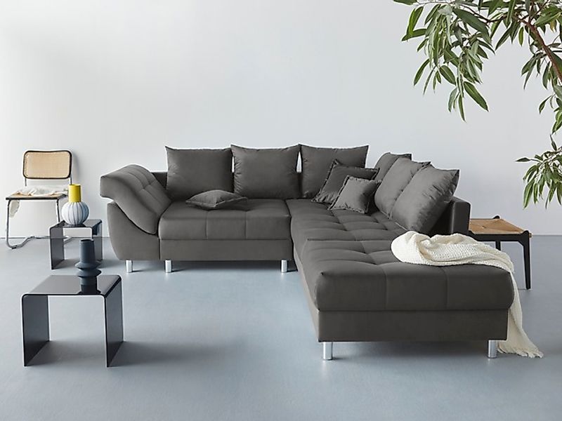 COLLECTION AB Ecksofa »(Spar-Set) Innsbruck L-Form und Hocker«, (Spar-Set), günstig online kaufen