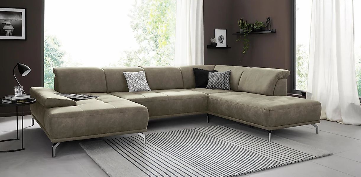 Places of Style Wohnlandschaft "Caluna", Inkl.Sitztiefenverstellung, wahlwe günstig online kaufen