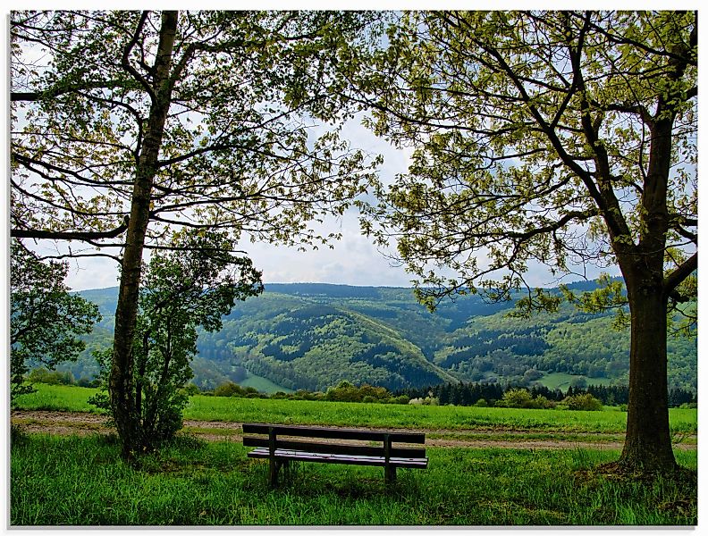 Artland Glasbild "Ausblick in den Frühling", Felder, (1 St.), in verschiede günstig online kaufen