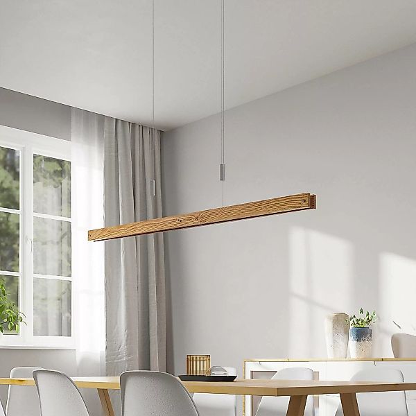 Lindby Alimara LED-Holz-Hängeleuchte, 138 cm günstig online kaufen