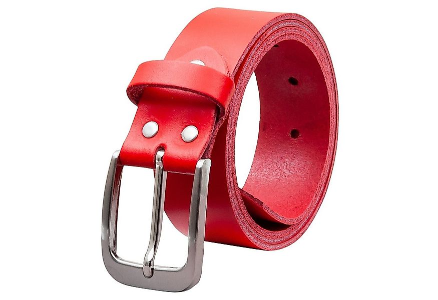 COLOGNEBELT Ledergürtel OM428-SL-Rot MADE IN GERMANY, Rot Kürzbar, 100 % Ec günstig online kaufen