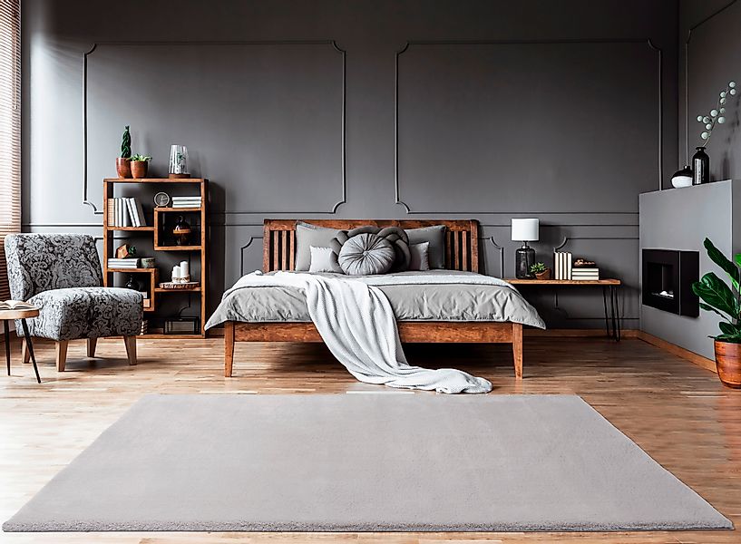 merinos Hochflor-Teppich »Fuzzy 27«, rechteckig, 30 mm Höhe, Kunstfellteppi günstig online kaufen