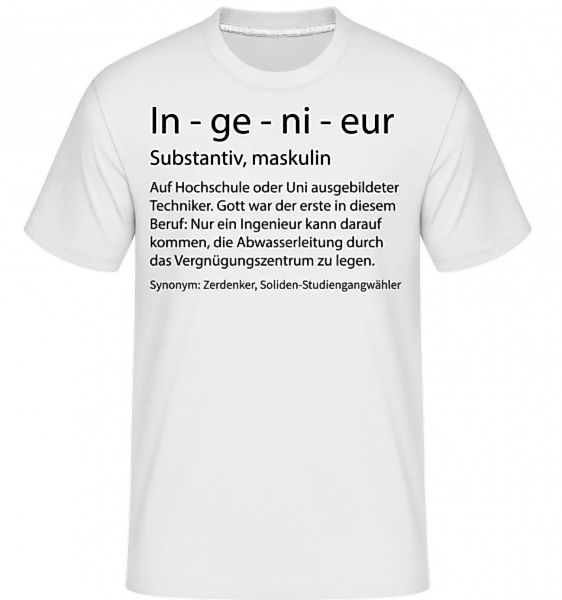 Ingenieur Quatsch Duden · Shirtinator Männer T-Shirt günstig online kaufen