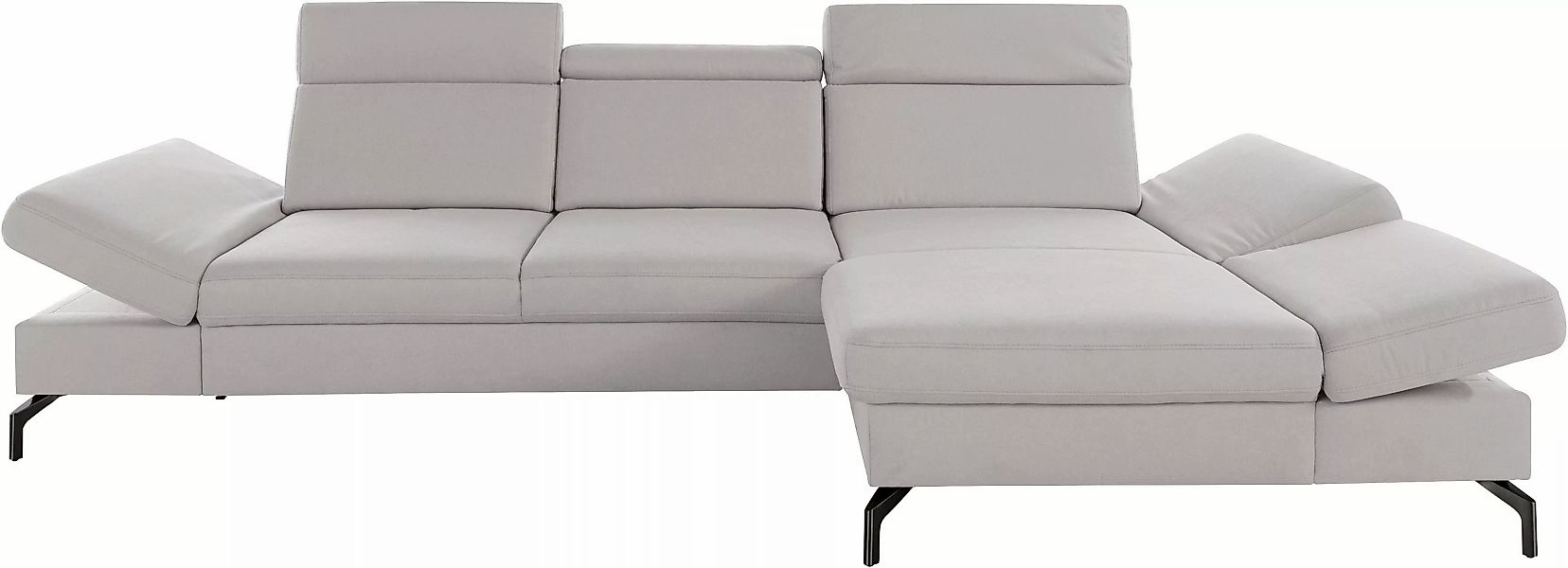 sit&more Ecksofa »Brisbane L-Form«, Fußhöhe 15 cm, inklusive Sitztiefen-, A günstig online kaufen