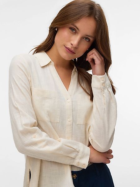 Vero Moda Langarmbluse "VMTHILDE LS SHIRT WVN NOOS" Baumwolle günstig online kaufen