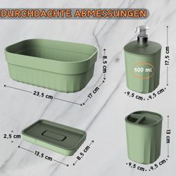 Engelland Badaccessoire-Set Badezimmer-Set, 4-teilig, bestehend aus günstig online kaufen