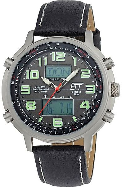 ETT Funkchronograph Hunter World Timer EGS-11301-22L, Armbanduhr, Herrenuhr günstig online kaufen