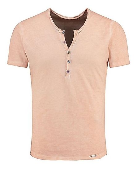 Key Largo Henleyshirt Lemonade vintage Look uni Basic MT00122 mit Knopfleis günstig online kaufen