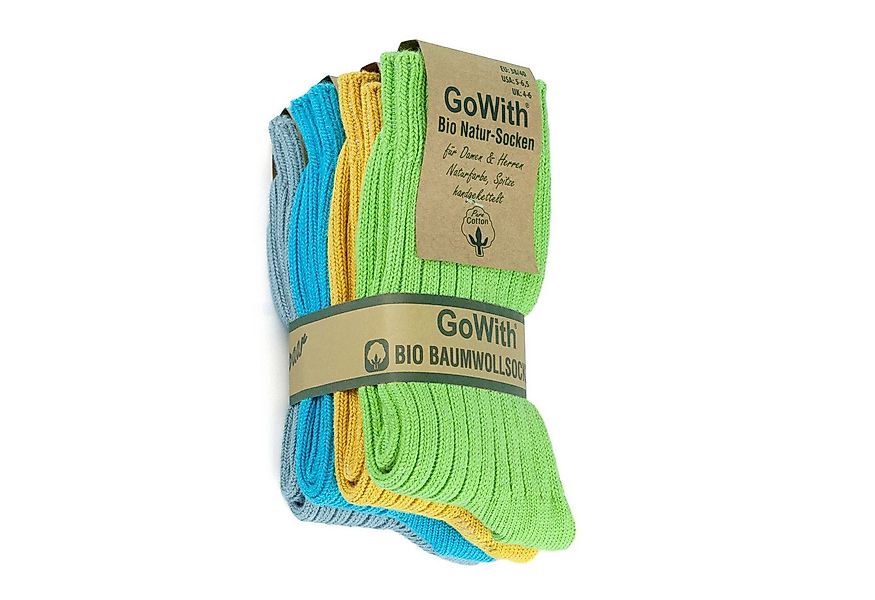 GoWith Wandersocken Biosocken Lang Wandersocken Laufsocken Arbeitssocken (4 günstig online kaufen