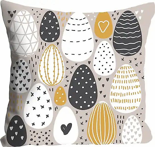 queence Dekokissen »Easteregg«, Kissenhülle,Bunte Ostereier,Ostern,Frühling günstig online kaufen