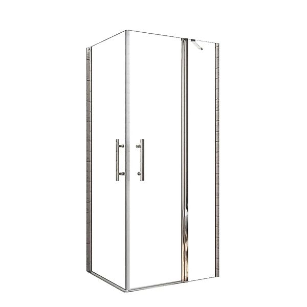 AICA Drehtür 100cm x Scharniertür 100cm x H.195cm Eckeinstieg Duschkabine P günstig online kaufen