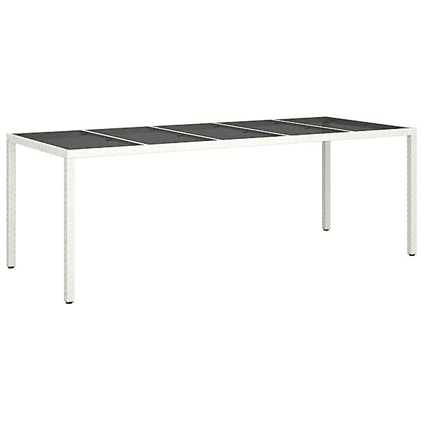 vidaXL Gartentisch Gartentisch Weiß 250x100x75 cm günstig online kaufen