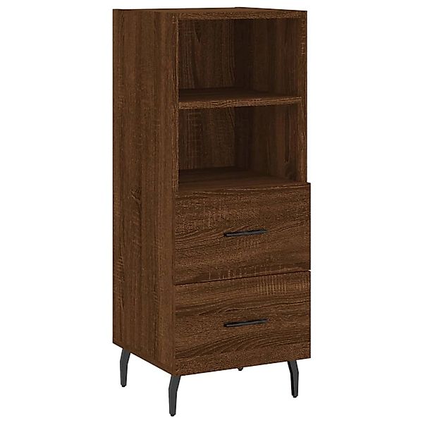 vidaXL Sideboard Braun Eichen-Optik 34,5x34x90 cm Holzwerkstoff 828691 günstig online kaufen
