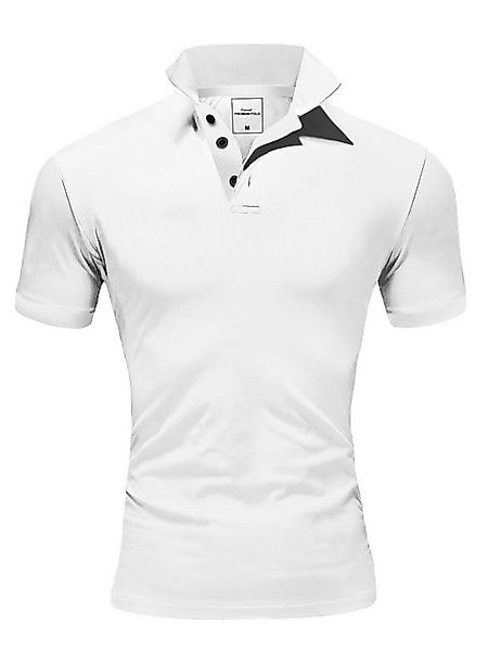 Amaci&Sons Poloshirt MAINE Basic Kurzarm Poloshirt günstig online kaufen