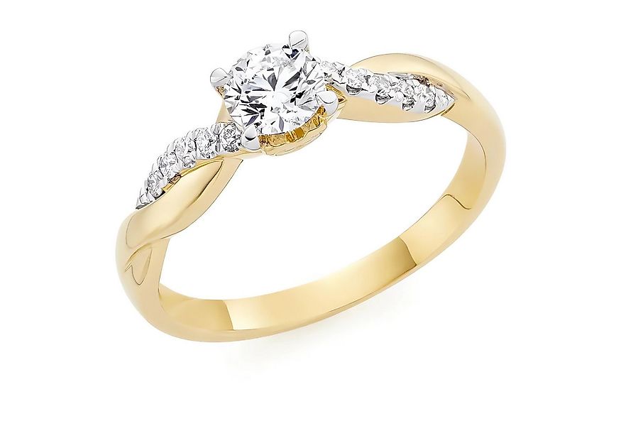 Jumpeak Diamantring Diamant Ring Damen,Gold Ring,Lab Grown Diamant Ring,Run günstig online kaufen