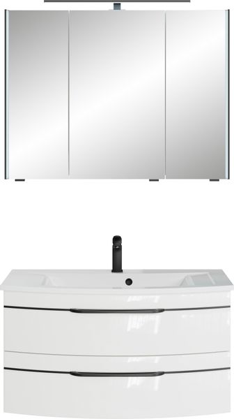 Saphir Badmöbel-Set Serie 7045 2-teilig Mineralmarmor-Waschtisch günstig online kaufen