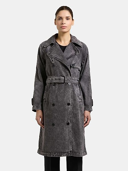 khujo Trenchcoat "Enza" Damen Übergangsmantel in Jeans-Optik günstig online kaufen