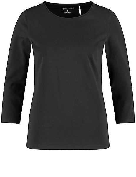 GERRY WEBER 3/4-Arm-Shirt 3/4 Arm Shirt mit Satinblende günstig online kaufen