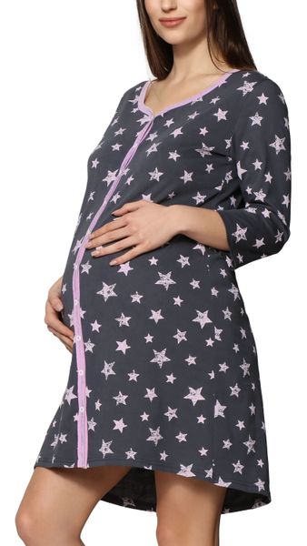Be Mammy Umstandsnachthemd Damen Umstands Nachthemd günstig online kaufen